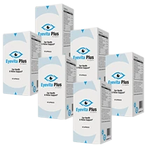 Paquete de 6 botes de Eyevita Plus, oferta óptima